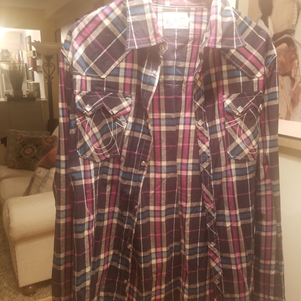 Men’s Plaid Western True Religion